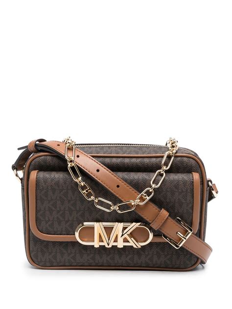 michael michael kors parker medium leather crossbody bag|Michael Kors new crossbody bag.